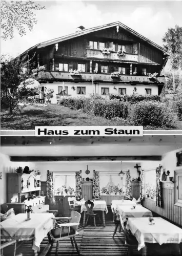 BG2459 haus zum staun bad wiessee obb hotel restaurant CPSM 14x9,5cm germany