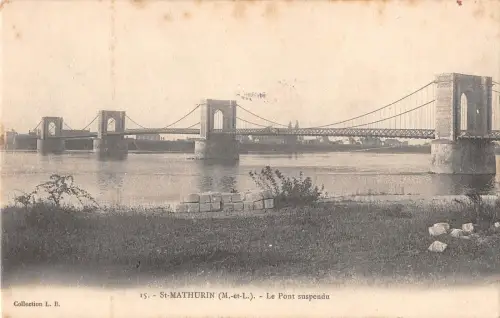 BF10471 st mathurin le pont suspendu france Frankreich