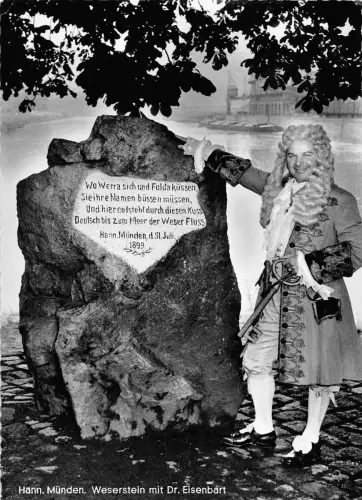 BG632 hann munden weserstein mit dr eisenbart CPSM 14x9,5cm germany