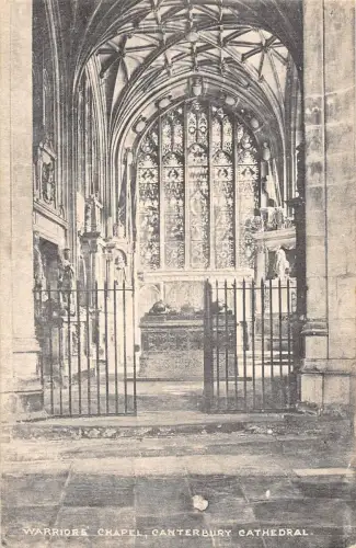 uk26221 warriors chapel canterbury cathedral real photo uk