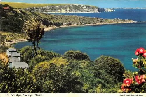 uk42435 two bays swanage dorset uk