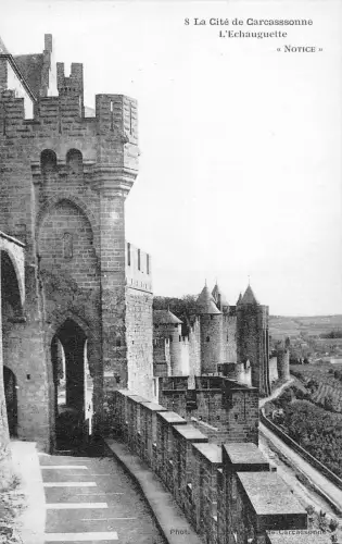 BF8043 la cite de carcassonne l echauguette france Frankreich