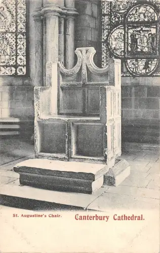 BR80005 St Augustine s Stuhl Canterbury Kathedrale UK