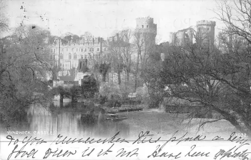 uk18691 warwick castle real photo uk