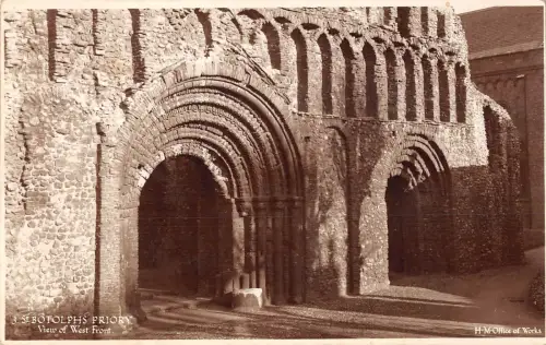 uk27854 botolphs priory real photo uk