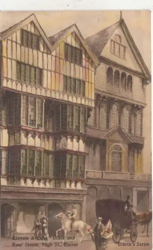 BF32059 exeter express and echo office and ross house uk front/back image