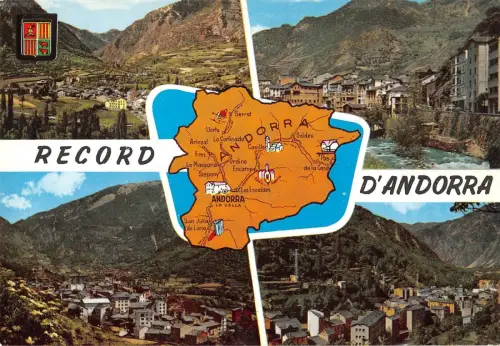 BT14078 Record d andorra map cartes geographiques Andorra