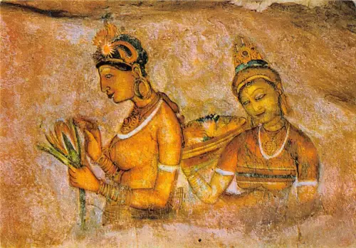 BT13322 weltberühmte Fresken himmlischer Jungfrauen Sri Lanka Sri Lanka