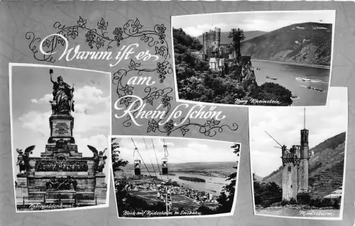 BG28831 warum ist bereits so Rhein Germany CPSM 14x9cm