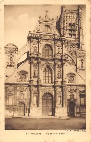 BF7417 auxerre eglise saint pierre le morvan france Frankreich