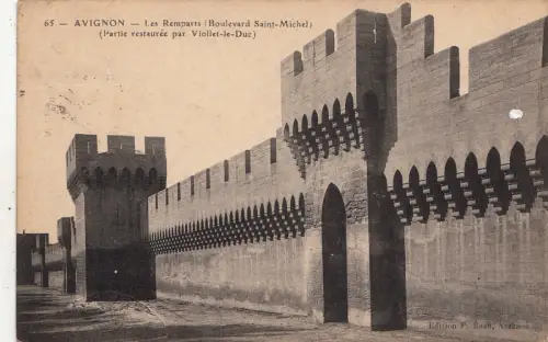 BF16426 avignon les remparts boulevard sainy michel france front/back image