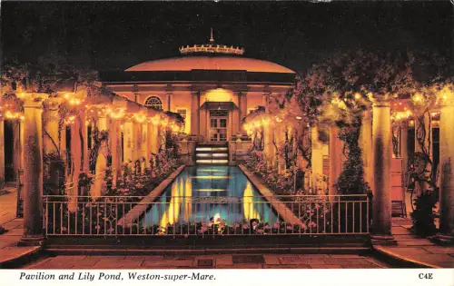 uk7183 pavilion and lily pond weston super mare uk