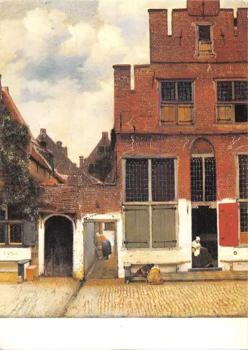 uk34240 veermer vermeer painting postkarten amsterdam