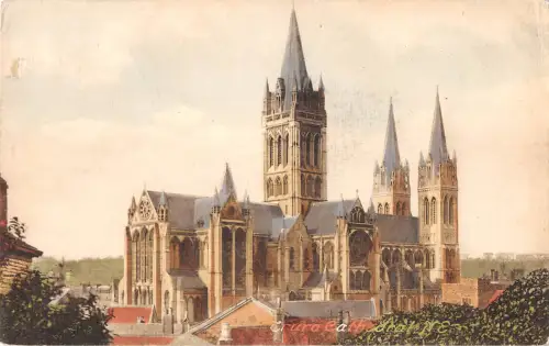 uk25795 truro cathedral real photo uk