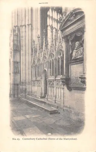 uk26219 canterbury cathedral real photo uk