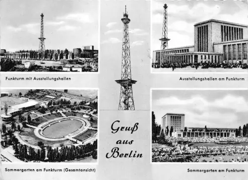 BG187 Stade Stadion Berlin Multi Views CPSM 14x9,5cm Germany