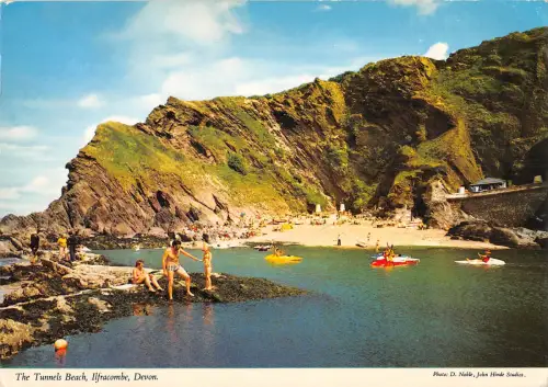 uk4520 tunnels beach ilfracombe uk