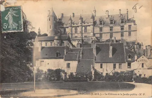 BF9820 loches le chateau et le jardin public france Frankreich