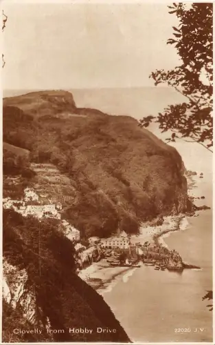 uk27068 clovelly from hobby drive real photo uk