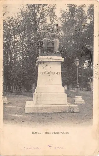 BF3218 Statuen Bourg Edgar Quinet Frankreich