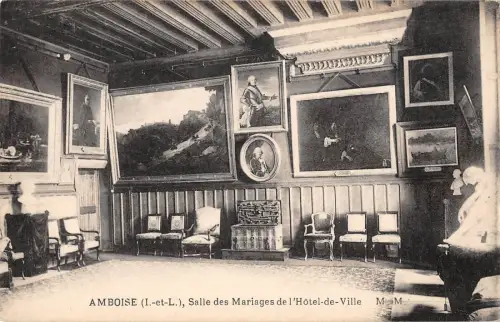 BF6528 amboise salle des mariages de l hotel de ville france Frankreich