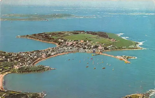 BR67123 st mary s scilly hugh town the harbour uk 14x9cm