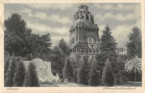 B107511 Deutschland Leipzig Denkmal Denkmal Statue Echtfoto UK