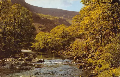 uk1888 river derwent borrowdale cumbria real photo uk