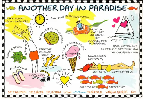 Lot167 Karibik USA Jungferninseln St Thomas St Croix St John Postkarte