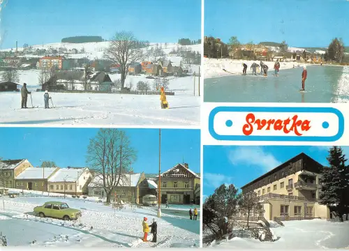 B109718 Czech R. Ceskomoravska Vrchovina Svratka Celkovy Pohled Namesti Hotel