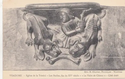 BF12343 les stalles eglise de la trinite vendome france front/back image