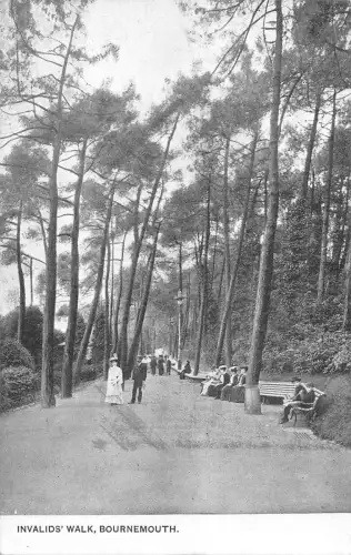 uk25848 invalids walk bournemouth real photo uk