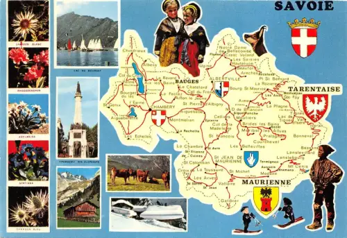 BR42676 Savoie map cartes geographiques