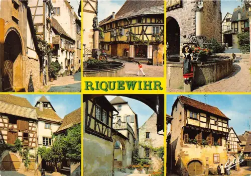 BR22602 Riquewihr La rue Dinzgeim Frankreich