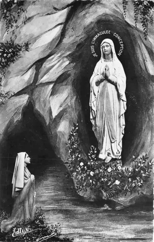 BR10511 Lourdes Erscheinung Postkarte Frankreich