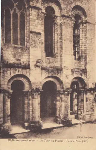 BF11502 la tour du porche facade saint benoit sur loire france front/back image