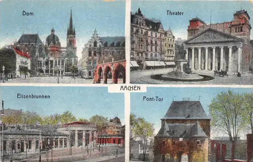 B94470 aachen dom theater pont tor germany