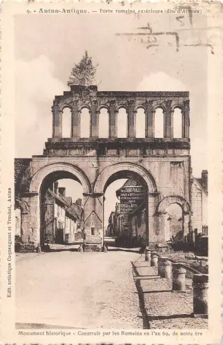 BF6910 autun antique porte romaine france France
