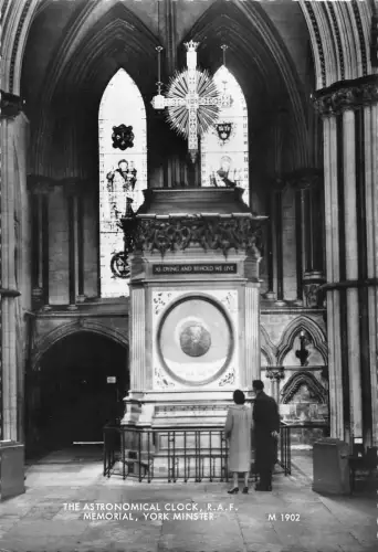 uk2619 the astronomical clock memorial york minster real photo uk