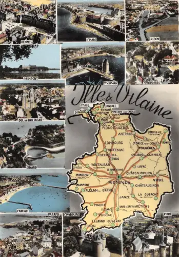 BR26876 Ile et Vilaine Karte cartes geographiques
