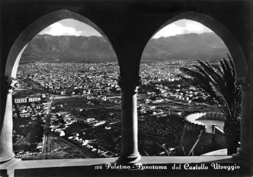 BT3082 Palermo Pnorama dal castello utoeggio Italien