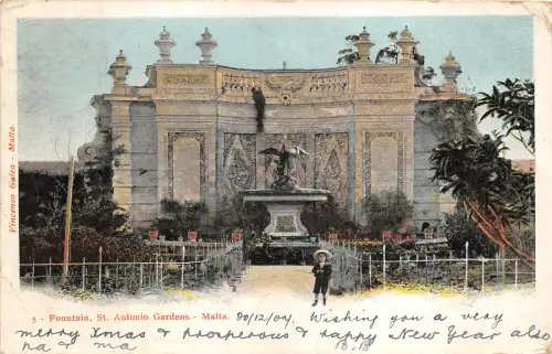 Lot171 Malta Litho Brunnen St Antonio Gärten