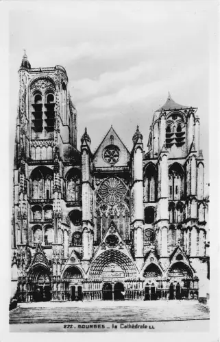 BR11594 Bourges La cathedrale frankreich Echtfoto