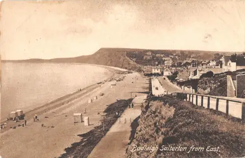 uk27762 budleigh salterton from east real photo uk