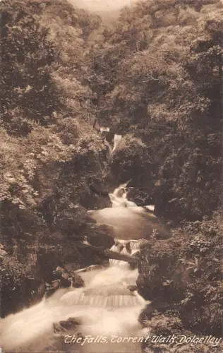 uk2339 dolgelley the falls wales real photo uk