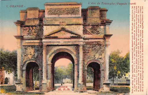 BF5958 orange l arc d triomphe france France