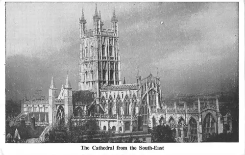 uk31483 cathedral from the sw gloucester real photo uk