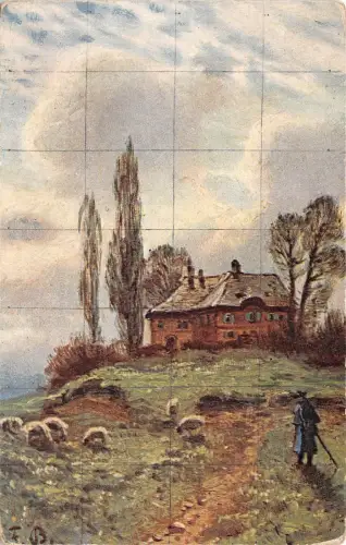 BR44277 Schaf Mouton Farbe Bänder