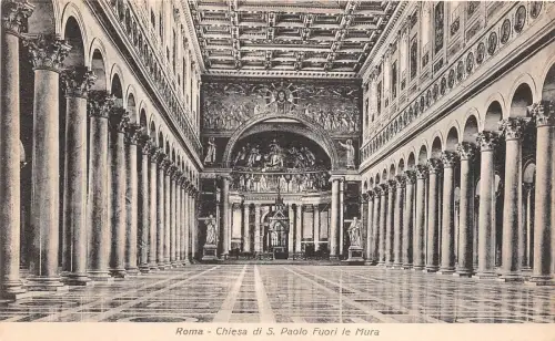 B94787 roma chiesa di s paolo fuori le mura italy