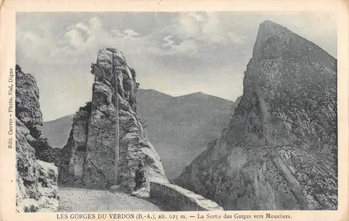 BF9283 les gorges du verdon la sortie des gorges vers mo france Frankreich